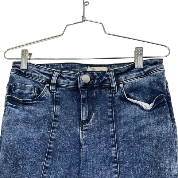 Asos Ridley Jeans 26 Blue With Front Split Seam And Vent Hem - Picture 2 of 11